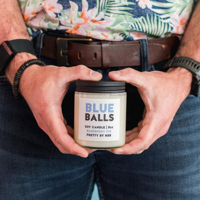 Blue Balls | Candle - Pretty by Her- handmade locally in Cambridge, Ontario