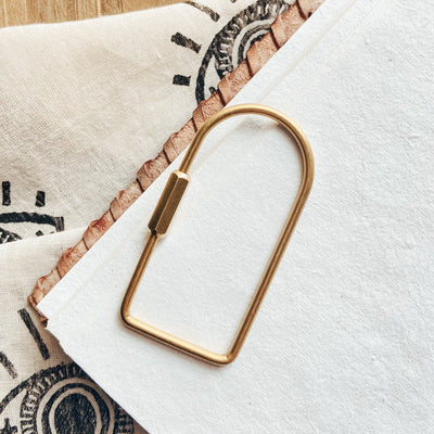 Brass Carabiner | Models & Monsters - Pretty by Her- handmade locally in Cambridge, Ontario
