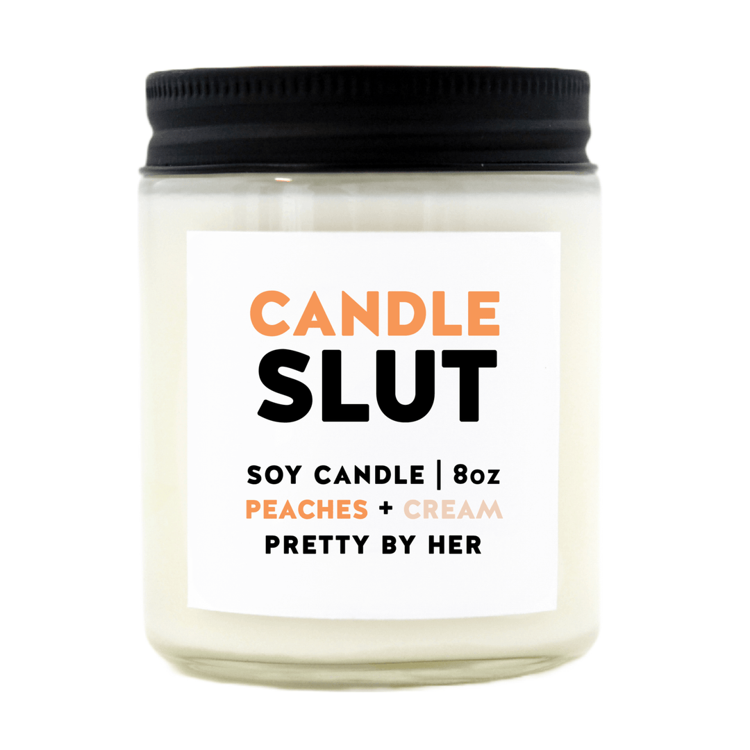 Candle Slut | Soy Wax Candle - Pretty by Her- handmade locally in Cambridge, Ontario