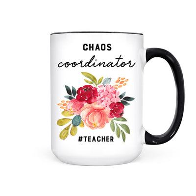 Chaos Coordinator Teacher | Mug - Pretty by Her- handmade locally in Cambridge, Ontario
