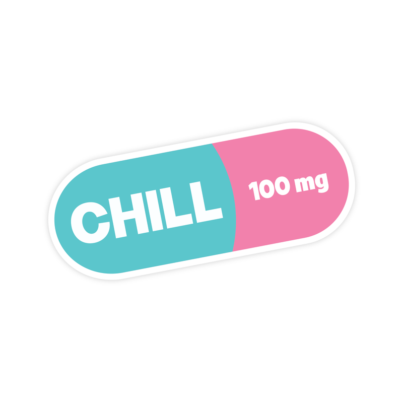Chill Pilll | Sticker - Pretty by Her- handmade locally in Cambridge, Ontario