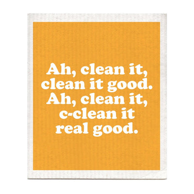 Clean It Real Good Dishcloth | Boldfaced - Pretty by Her- handmade locally in Cambridge, Ontario