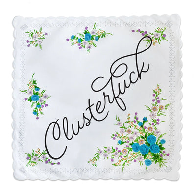 Clusterfuck Handkerchief | Boldfaced - Pretty by Her- handmade locally in Cambridge, Ontario