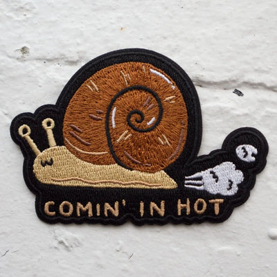 Comin' In Hot Sticky Patch | Stay Home Club - Pretty by Her- handmade locally in Cambridge, Ontario