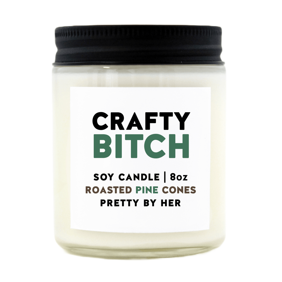 Crafty Bitch | Soy Wax Candle - Pretty by Her- handmade locally in Cambridge, Ontario