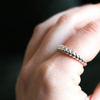 Cressento Silver Ring | Horace Jewelry - Pretty by Her- handmade locally in Cambridge, Ontario