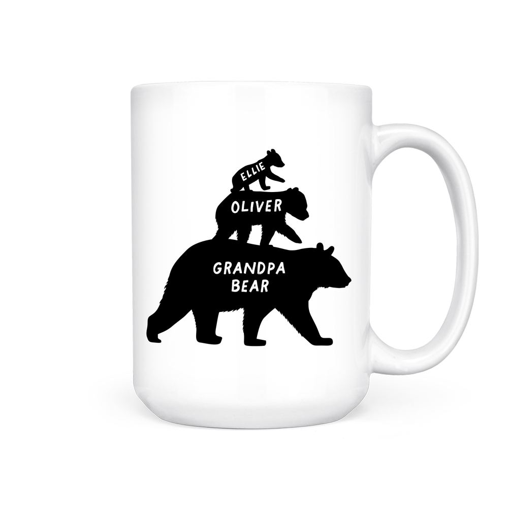 Customized Grandfather Bear | Mug - Pretty by Her- handmade locally in Cambridge, Ontario
