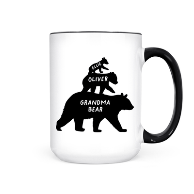 Customized Grandmother Bear | Mug - Pretty by Her- handmade locally in Cambridge, Ontario