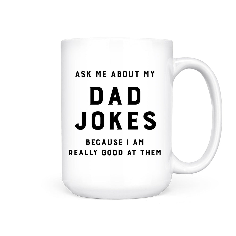 Dad Jokes | Mug - Pretty by Her- handmade locally in Cambridge, Ontario