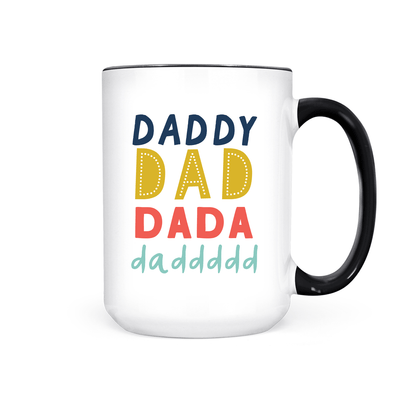 Daddy Dada Dad | Mug - Pretty by Her- handmade locally in Cambridge, Ontario