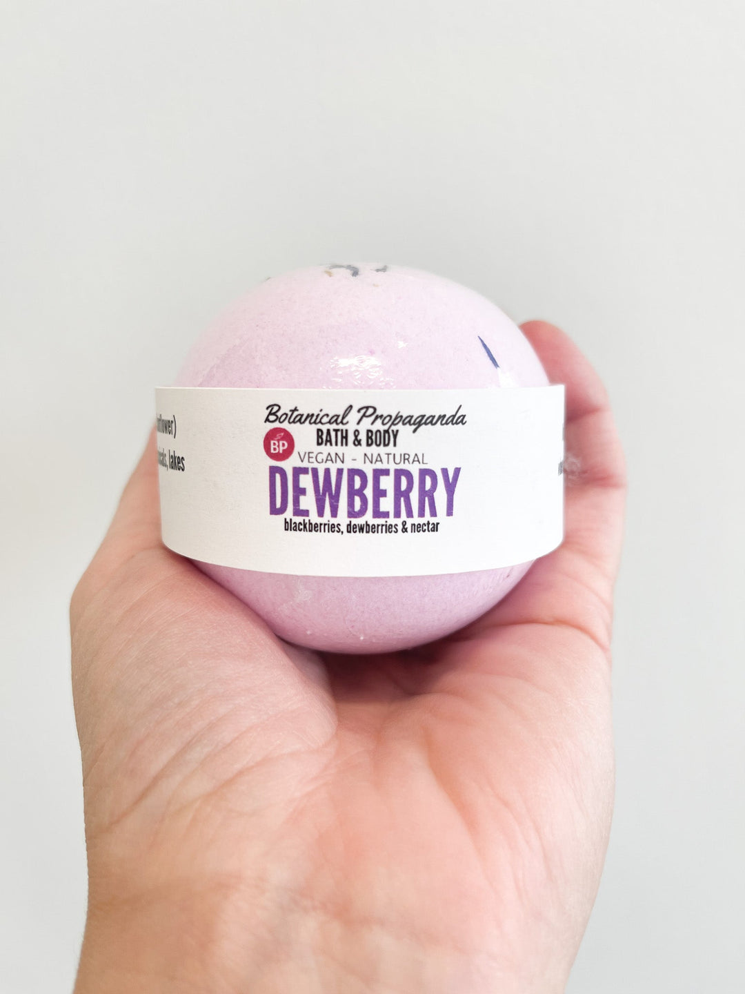 Dewberry Bath Bomb | Botanical Propaganda - Pretty by Her- handmade locally in Cambridge, Ontario