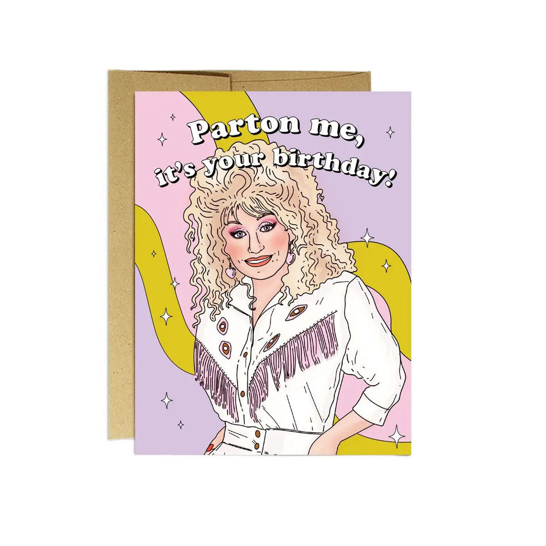 Dolly Birthday Card | Party Mountain Paper Company - Pretty by Her- handmade locally in Cambridge, Ontario