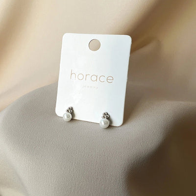 Dotta Silver Pearl Earrings | Horace Jewelry - Pretty by Her- handmade locally in Cambridge, Ontario