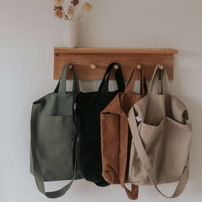 Double Pocket Tote Bag | Dans Le Sac - Pretty by Her- handmade locally in Cambridge, Ontario