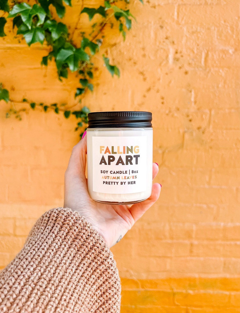 Falling Apart | Soy Wax Candle - Pretty by Her- handmade locally in Cambridge, Ontario