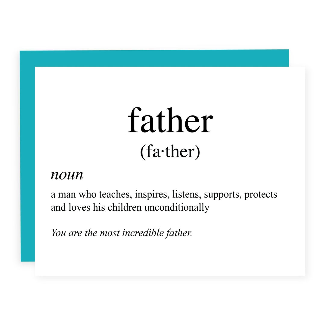 Father Definition | Card - Pretty by Her- handmade locally in Cambridge, Ontario