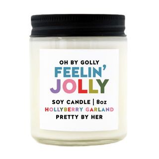Feelin' Jolly | Soy Wax Candle - Pretty by Her- handmade locally in Cambridge, Ontario