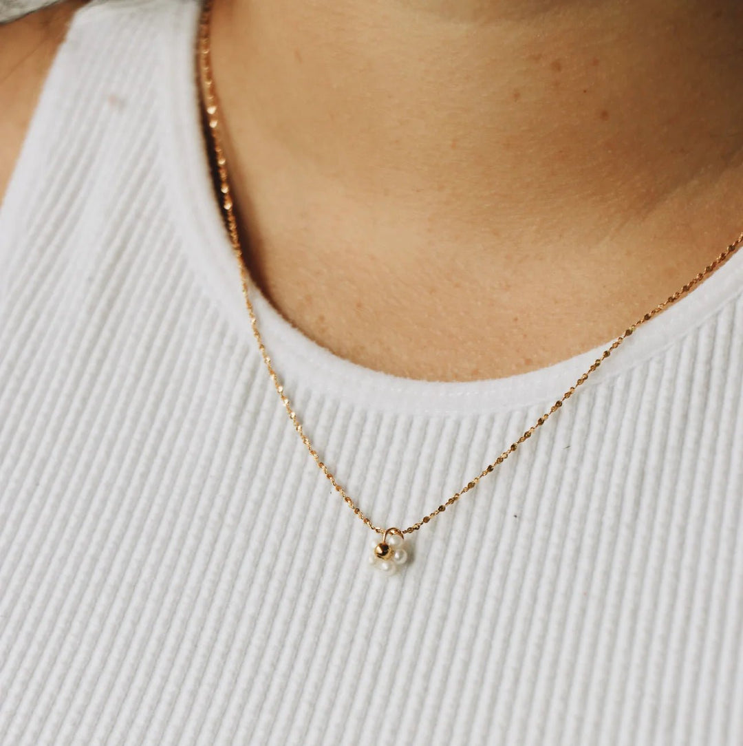 Floryo Gold Necklace | Horace Jewelry - Pretty by Her- handmade locally in Cambridge, Ontario