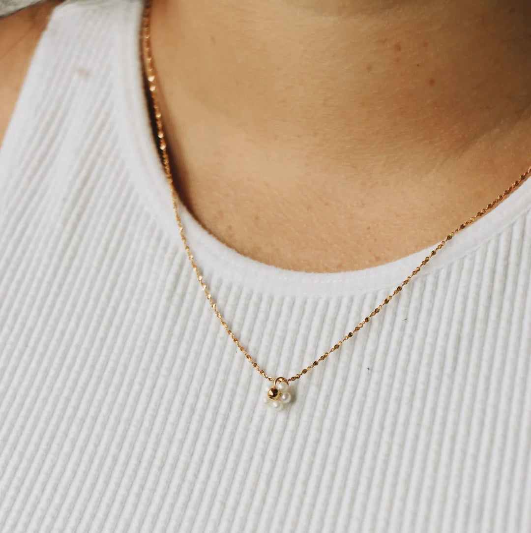 Floryo Gold Necklace | Horace Jewelry - Pretty by Her- handmade locally in Cambridge, Ontario