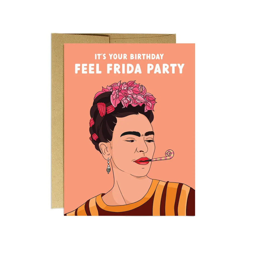 Frida Birthday Card | Party Mountain Paper Company - Pretty by Her- handmade locally in Cambridge, Ontario