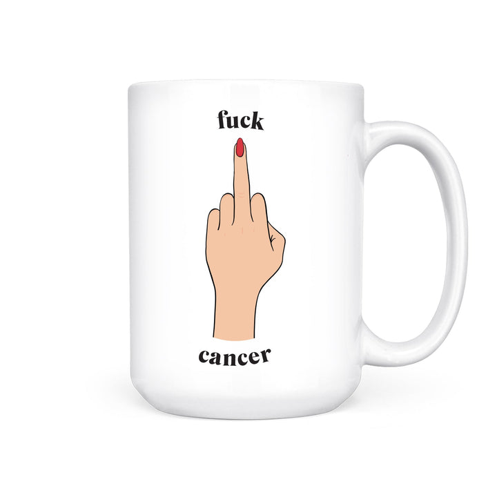 Fuck Cancer | Mug - Pretty by Her- handmade locally in Cambridge, Ontario