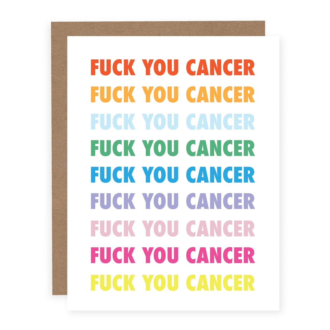 Fuck You Cancer | Card - Pretty by Her- handmade locally in Cambridge, Ontario