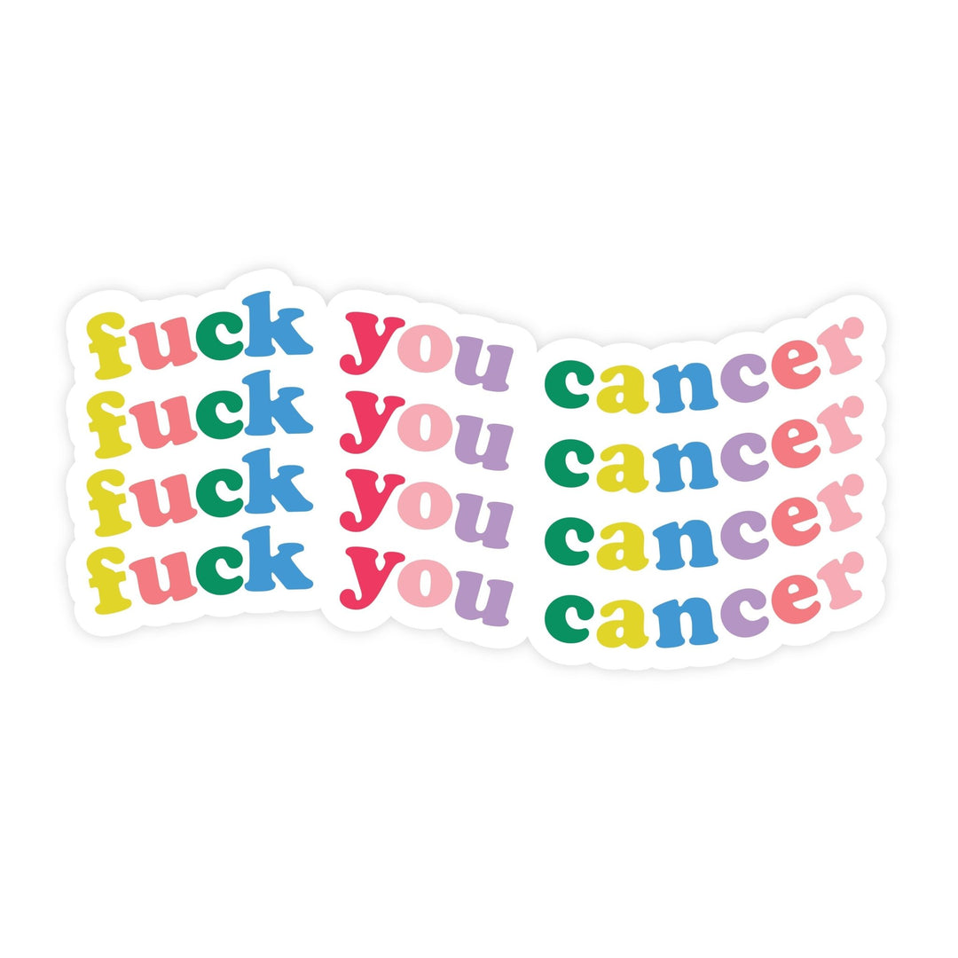 Fuck You Cancer | Magnet - Pretty by Her- handmade locally in Cambridge, Ontario
