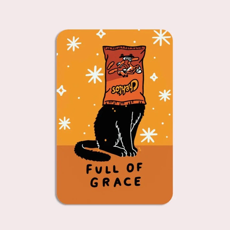 Full of Grace Sticker | Stay Home Club - Pretty by Her- handmade locally in Cambridge, Ontario