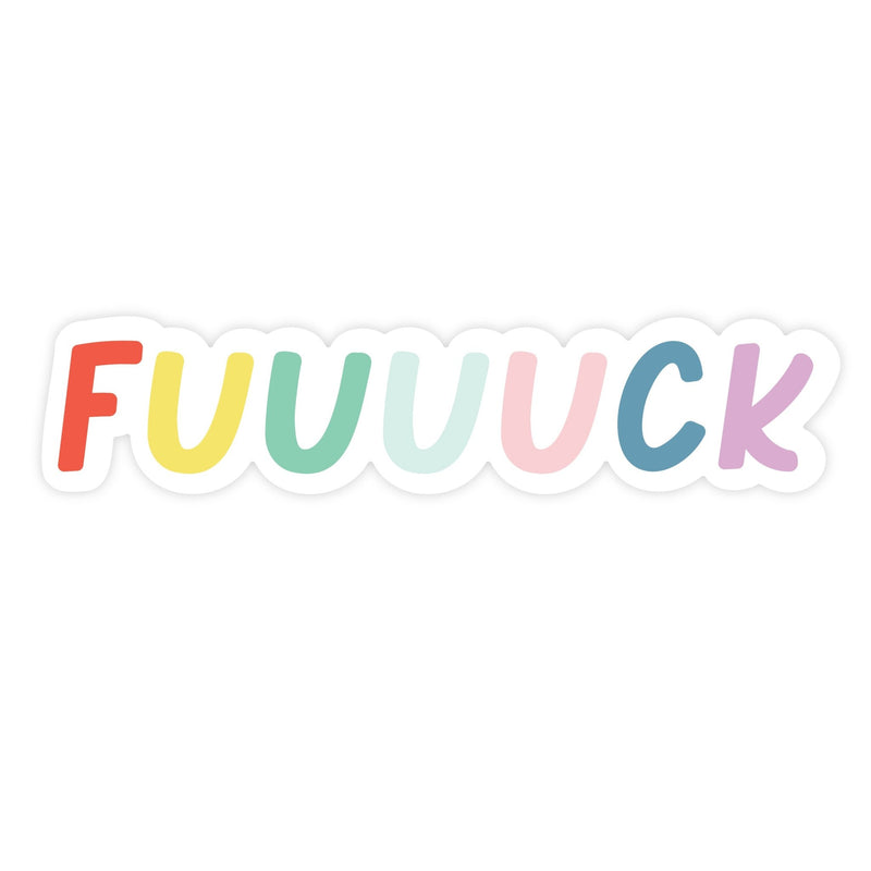 Fuuuuck | Sticker - Pretty by Her- handmade locally in Cambridge, Ontario