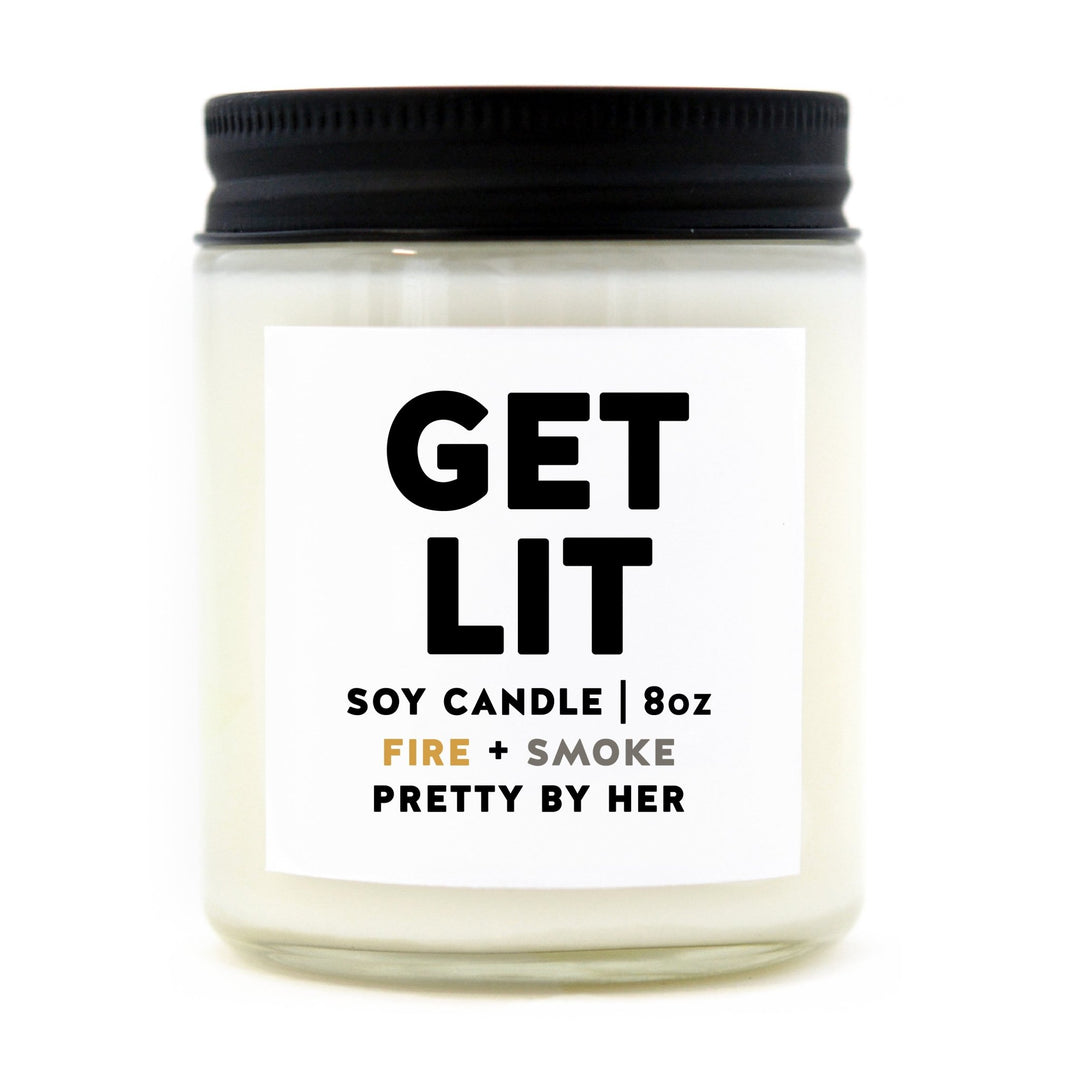 Get Lit | Candle - Pretty by Her- handmade locally in Cambridge, Ontario