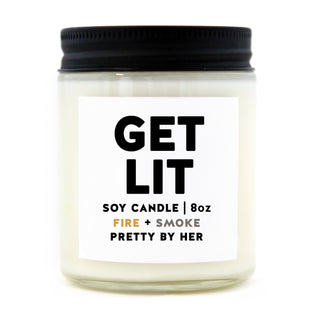 Get Lit | Candle - Pretty by Her- handmade locally in Cambridge, Ontario