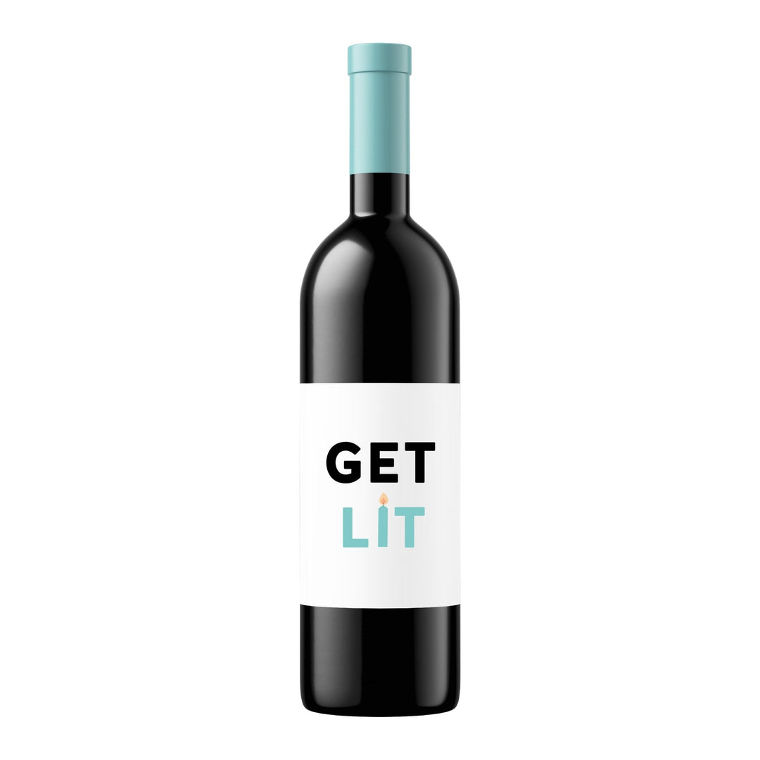 Get Lit | Wine Label - Pretty by Her- handmade locally in Cambridge, Ontario