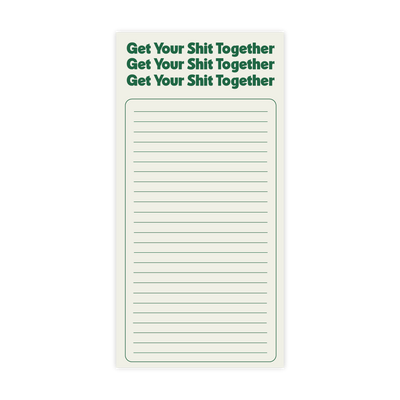 Get Your Shit Together | Retro Inspired Notepad - Pretty by Her- handmade locally in Cambridge, Ontario