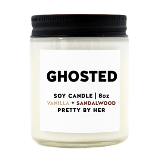 Ghosted | Soy Wax Candle - Pretty by Her- handmade locally in Cambridge, Ontario