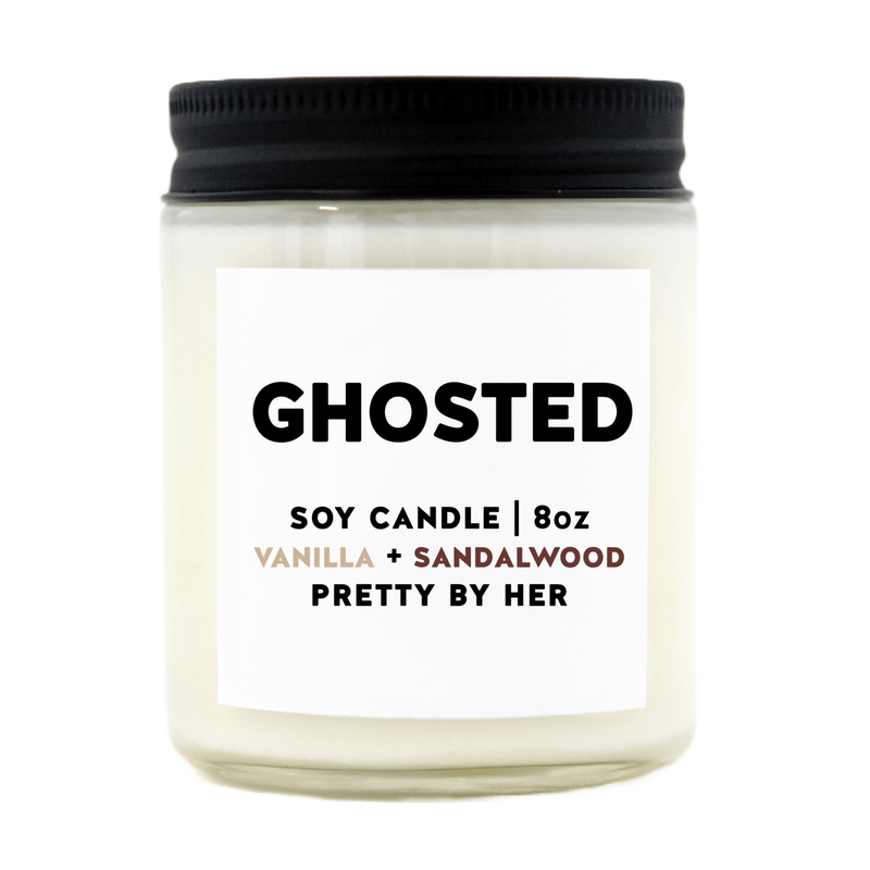 Ghosted | Soy Wax Candle - Pretty by Her- handmade locally in Cambridge, Ontario