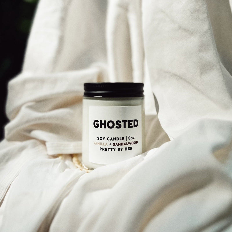 Ghosted | Soy Wax Candle - Pretty by Her- handmade locally in Cambridge, Ontario