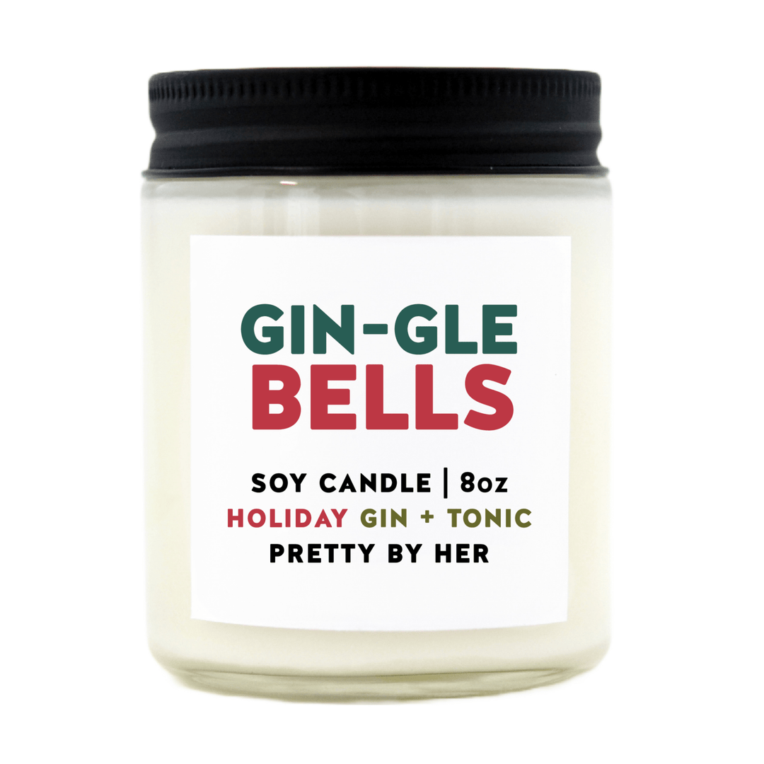 Gin-gle Bells | Soy Wax Candle - Pretty by Her- handmade locally in Cambridge, Ontario
