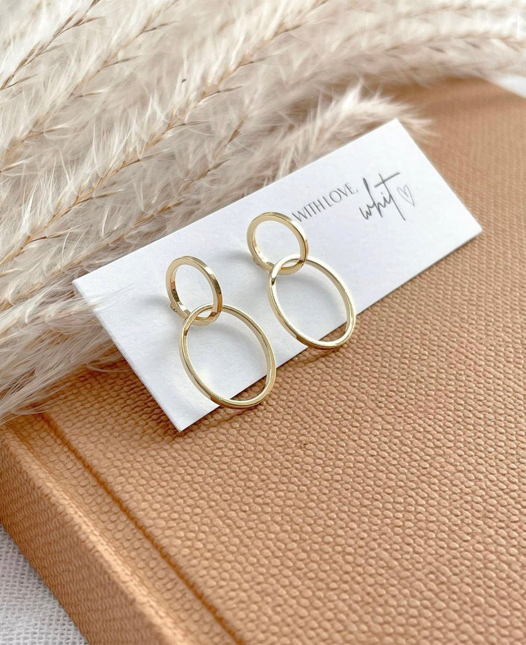 Gold Linkies | With Love, Whit - Pretty by Her- handmade locally in Cambridge, Ontario
