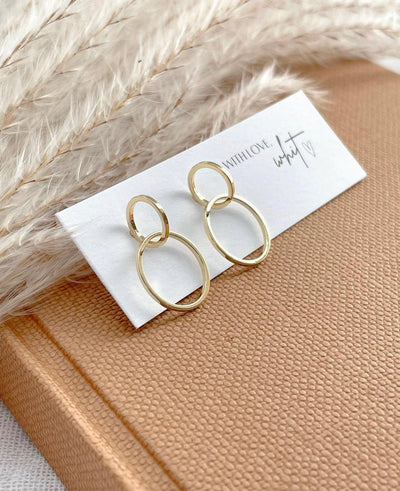 Gold Linkies | With Love, Whit - Pretty by Her- handmade locally in Cambridge, Ontario