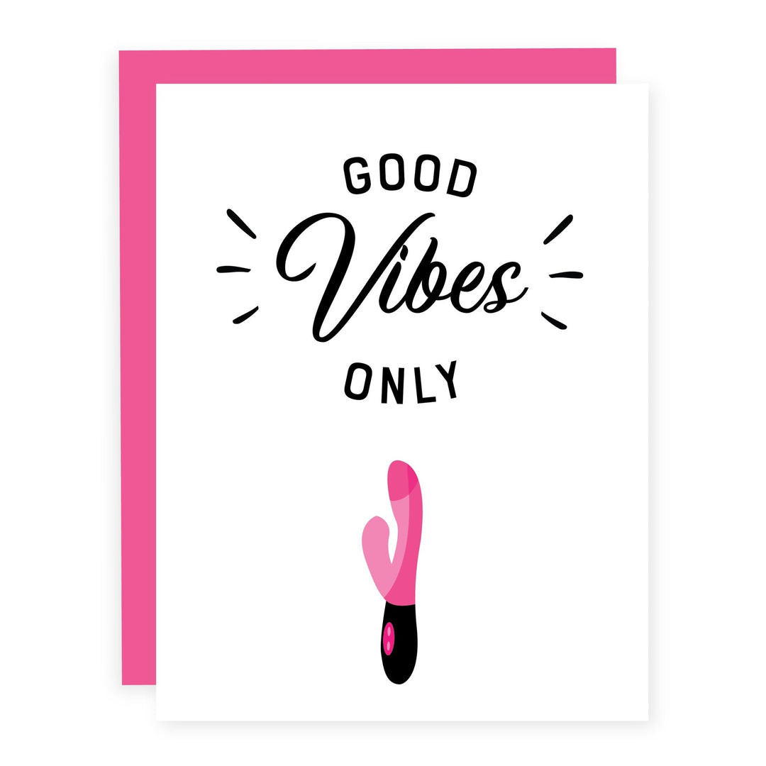 Good Vibes Only | Card - Pretty by Her- handmade locally in Cambridge, Ontario