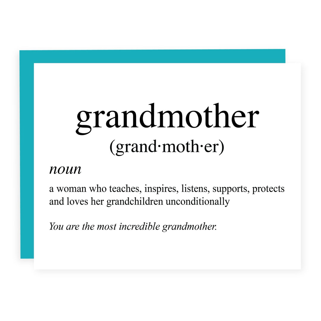 Grandmother Definition | Card - Pretty by Her- handmade locally in Cambridge, Ontario