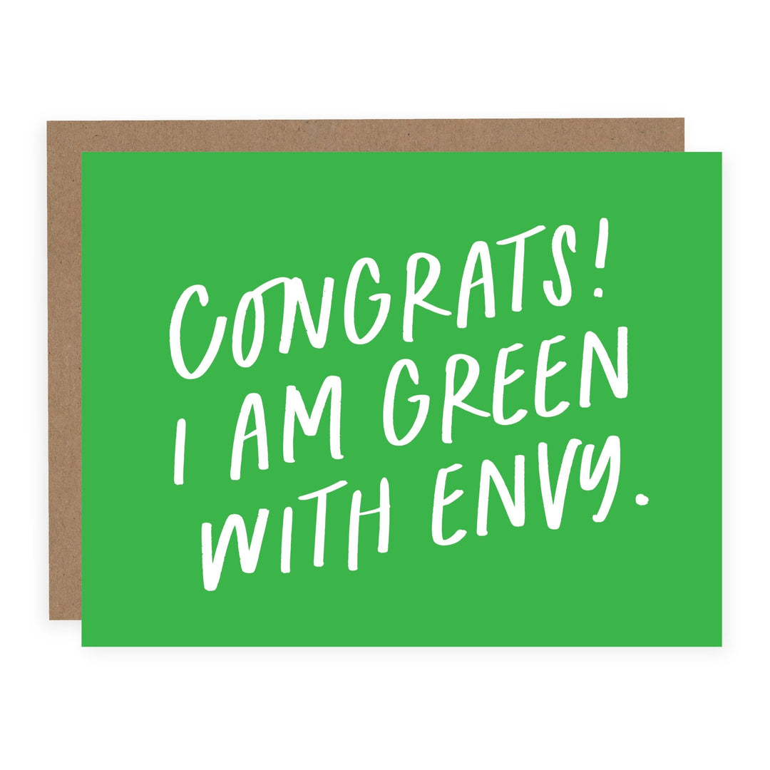 Green With Envy | Card - Pretty by Her- handmade locally in Cambridge, Ontario