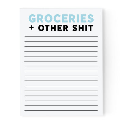 Groceries + Other Shit | Notepad - Pretty by Her- handmade locally in Cambridge, Ontario
