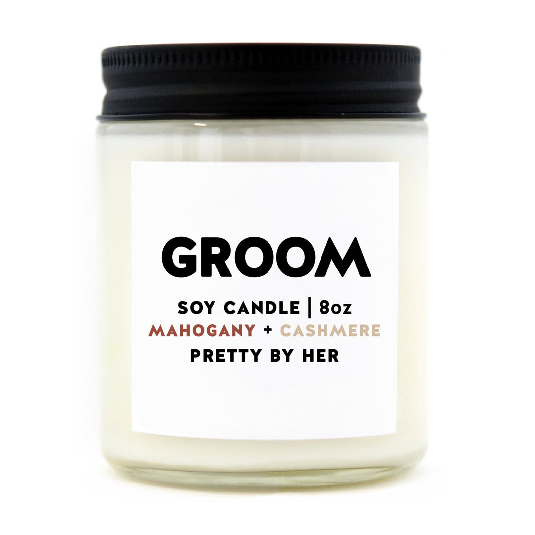 Groom | Candle - Pretty by Her- handmade locally in Cambridge, Ontario