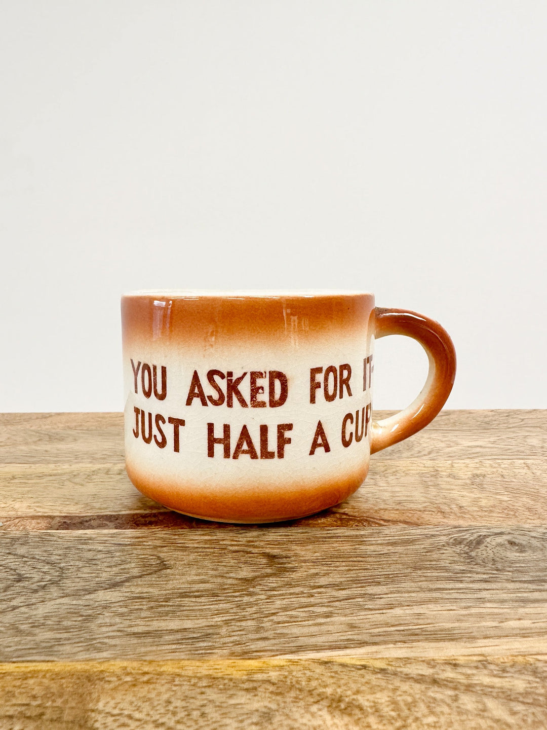 Half a Cup Mug - Pretty by Her- handmade locally in Cambridge, Ontario