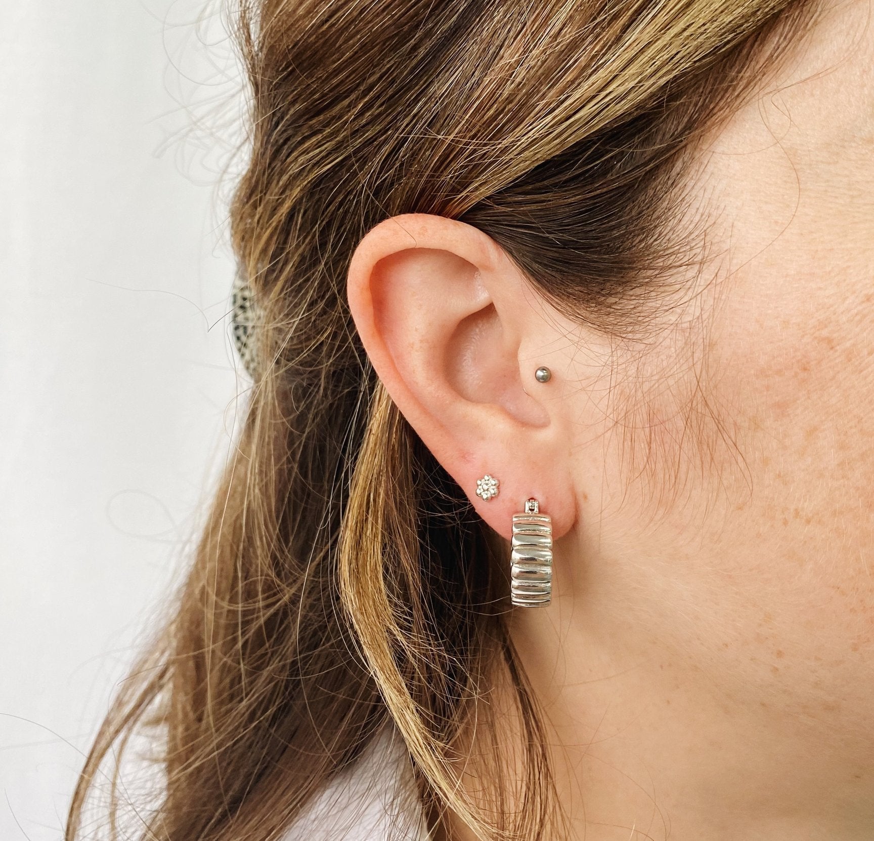 Pretty on sale silver earrings