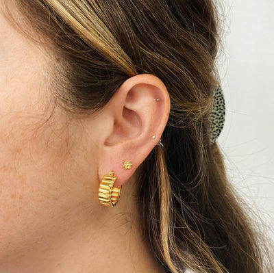 Haloto Gold Earrings | Horace Jewelry - Pretty by Her- handmade locally in Cambridge, Ontario
