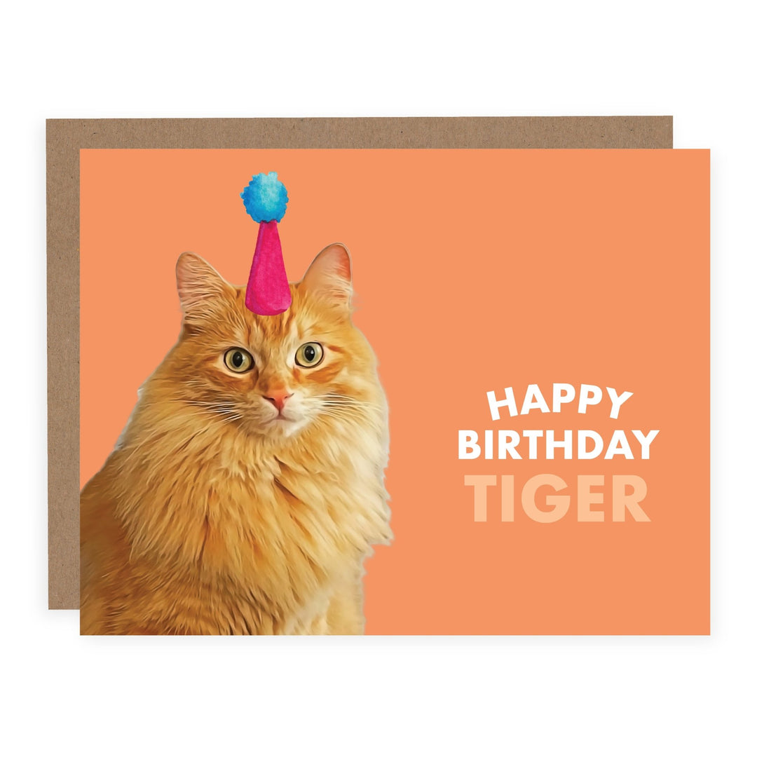 Happy Birthday Tiger | Card - Pretty by Her- handmade locally in Cambridge, Ontario