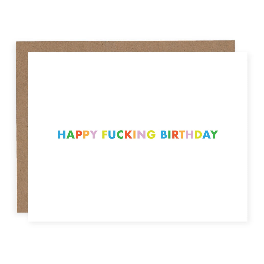 Happy Fucking Birthday | Card - Pretty by Her- handmade locally in Cambridge, Ontario