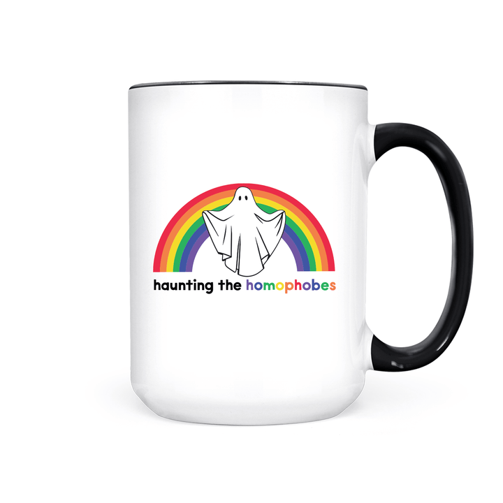 Haunting the Homophobes | Mug - Pretty by Her- handmade locally in Cambridge, Ontario